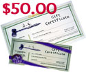 Give a class as a gift with an Auction Gift Certificate!